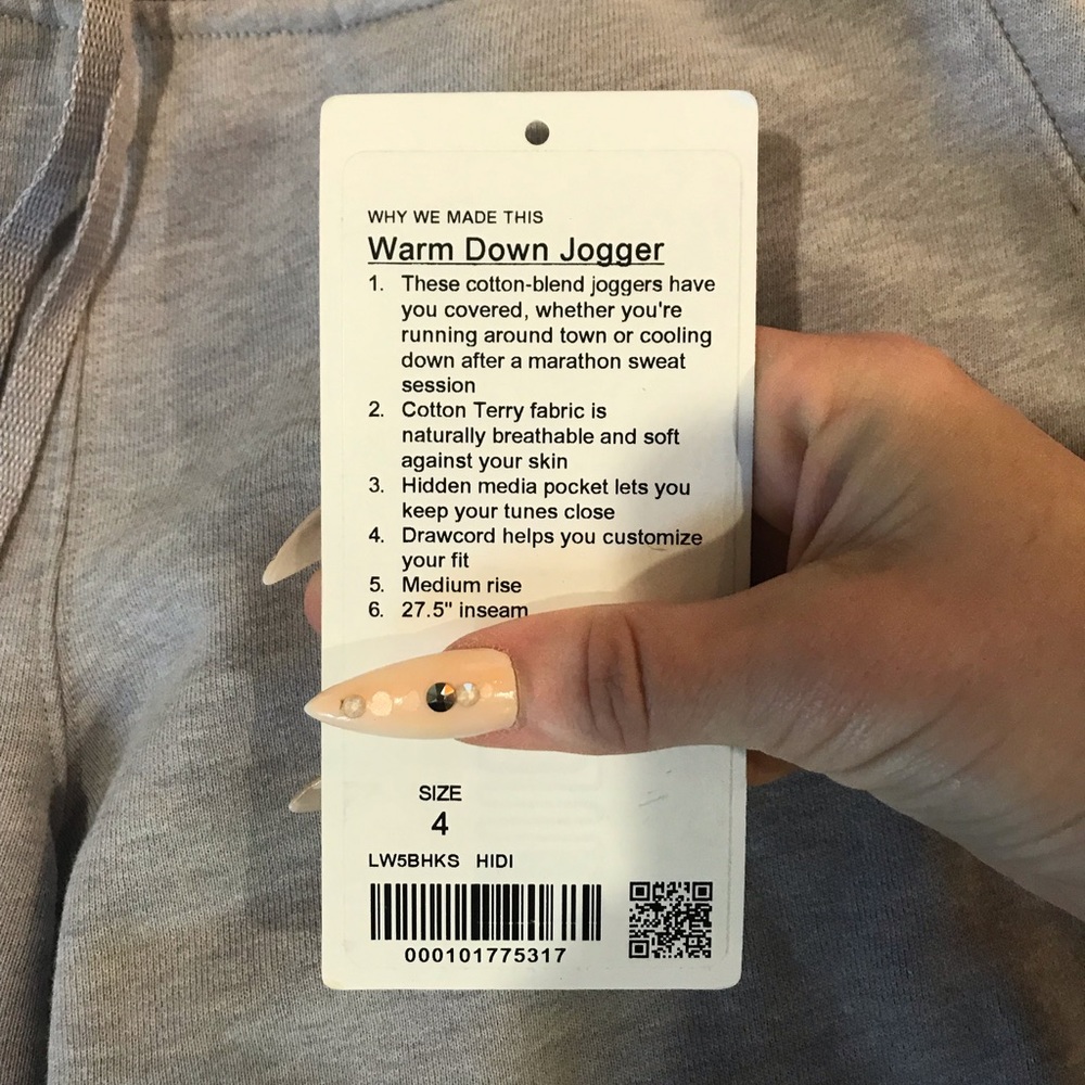 Lululemon Warm Down Joggers